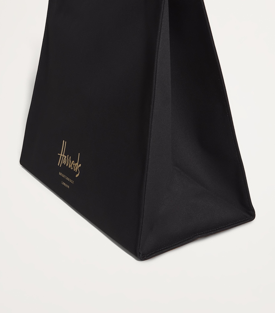 Large Cotton Logo Tote Bag BLACK Image 7