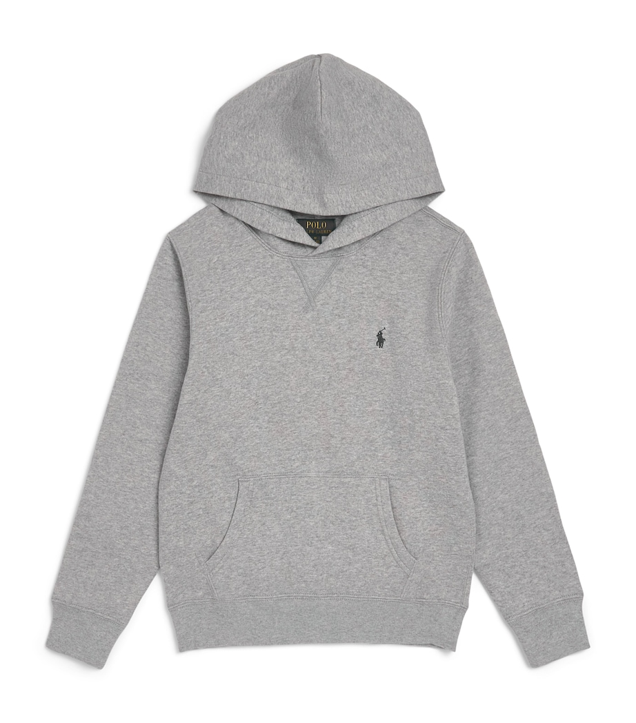 Ralph Lauren Kids Polo Pony Hoodie (4-14 Years) Andover Heather Image 1