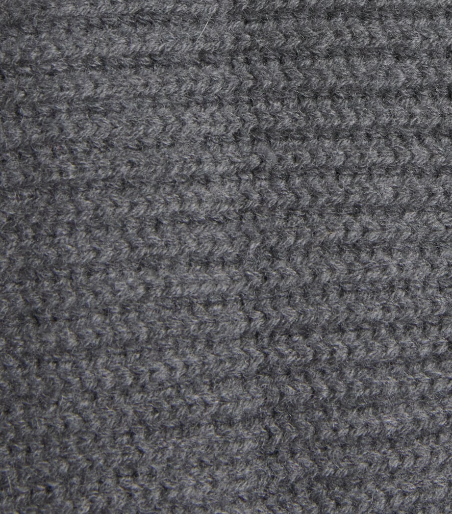 Wool-Cashmere-Silk Rollneck Sweater SMOKE Image 5