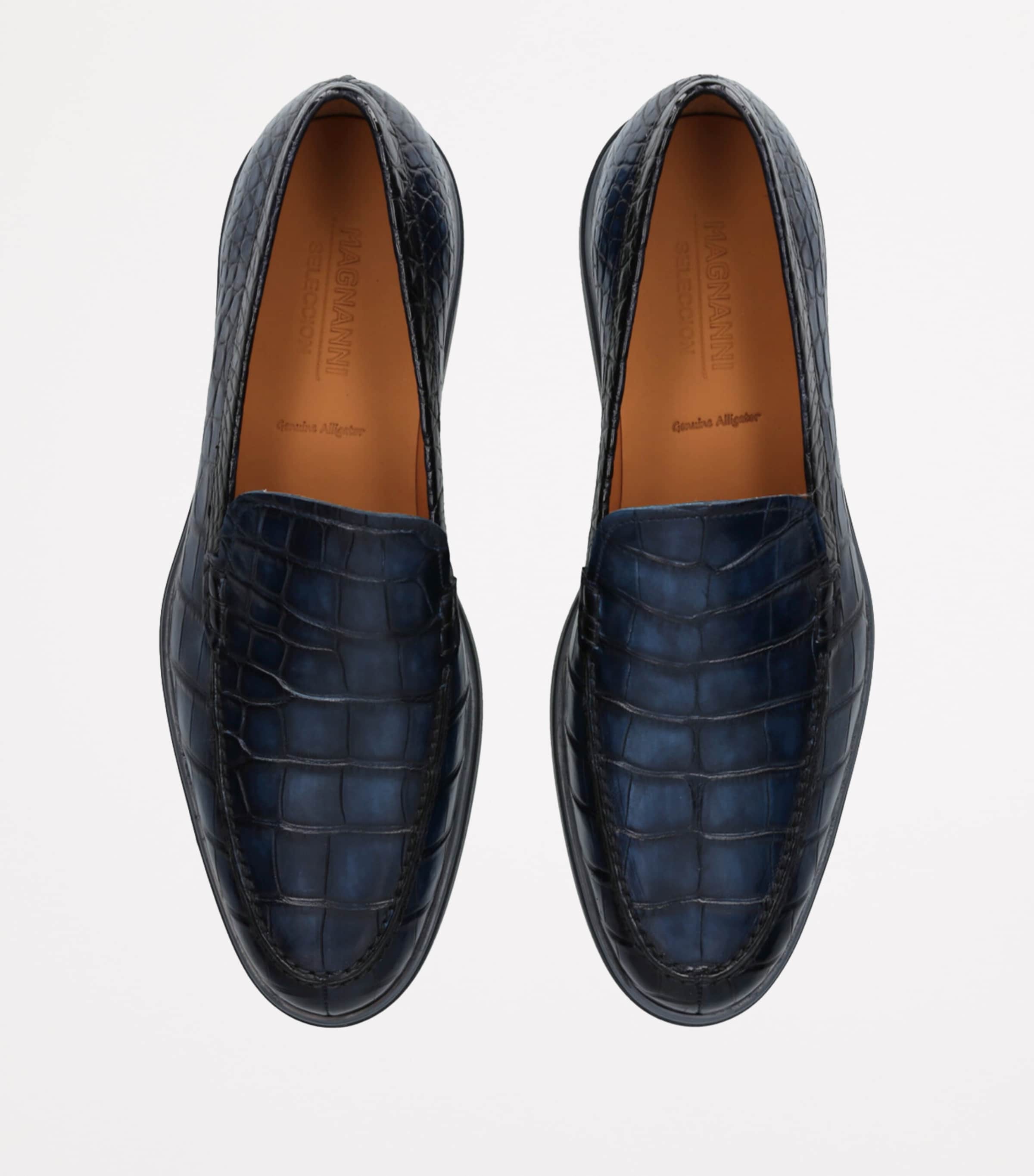 Crocodile Pariaso Low-Top Loafers NAVY Image 4
