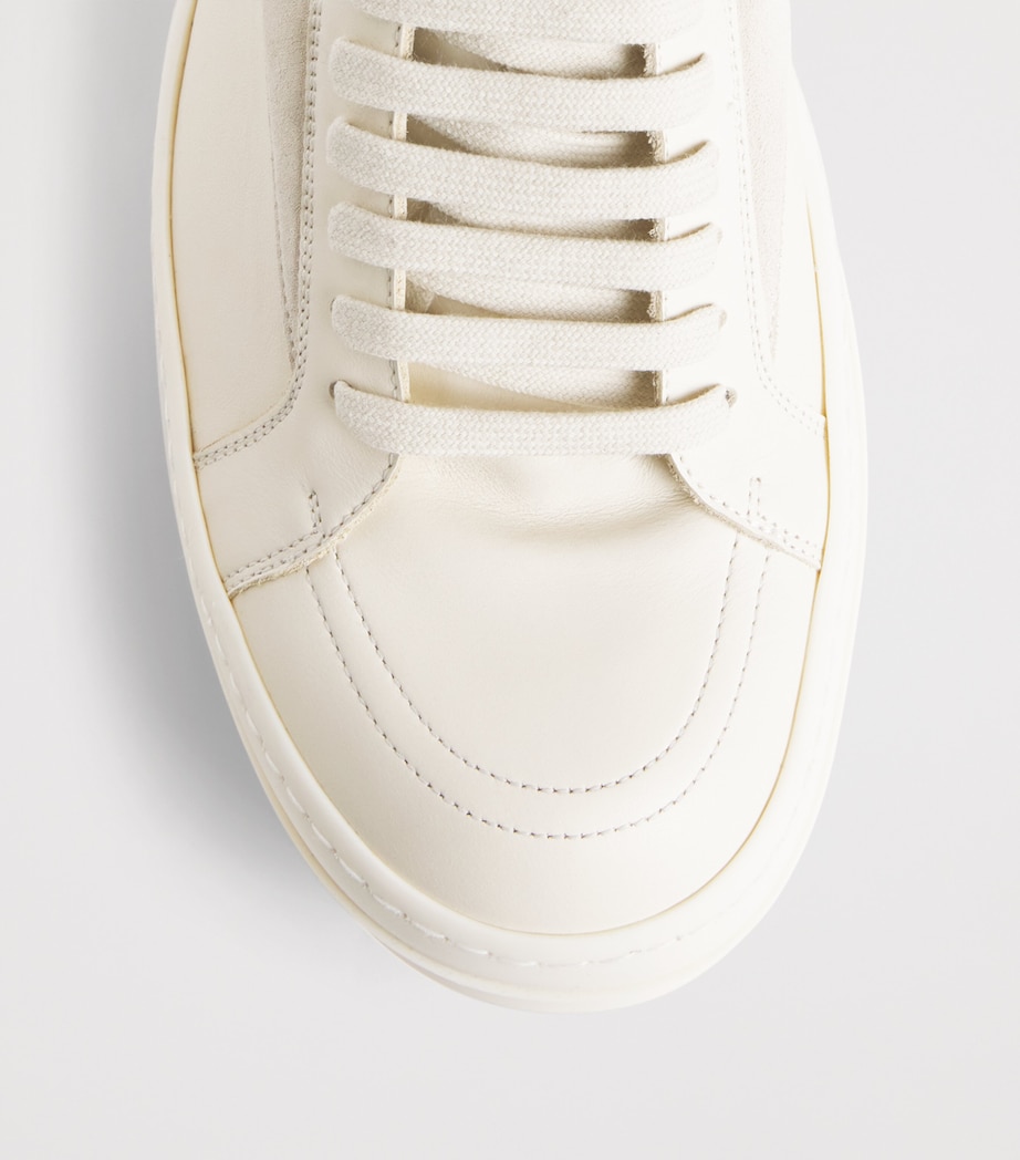 Rick Owens Leather Vintage Sneakers Milk/milk/milk Image 6
