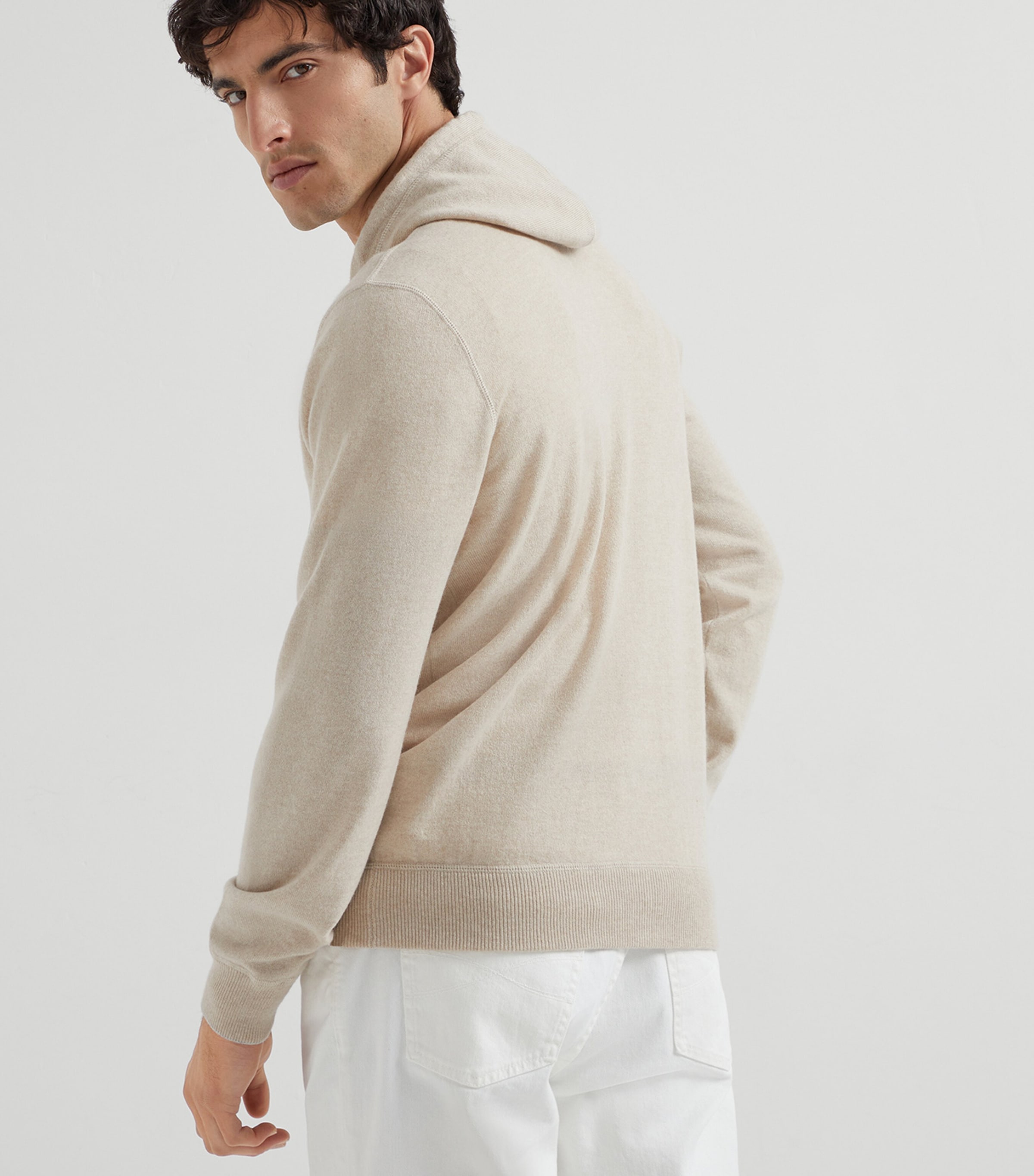 Cashmere Zip-Up Hoodie CS396 Image 3