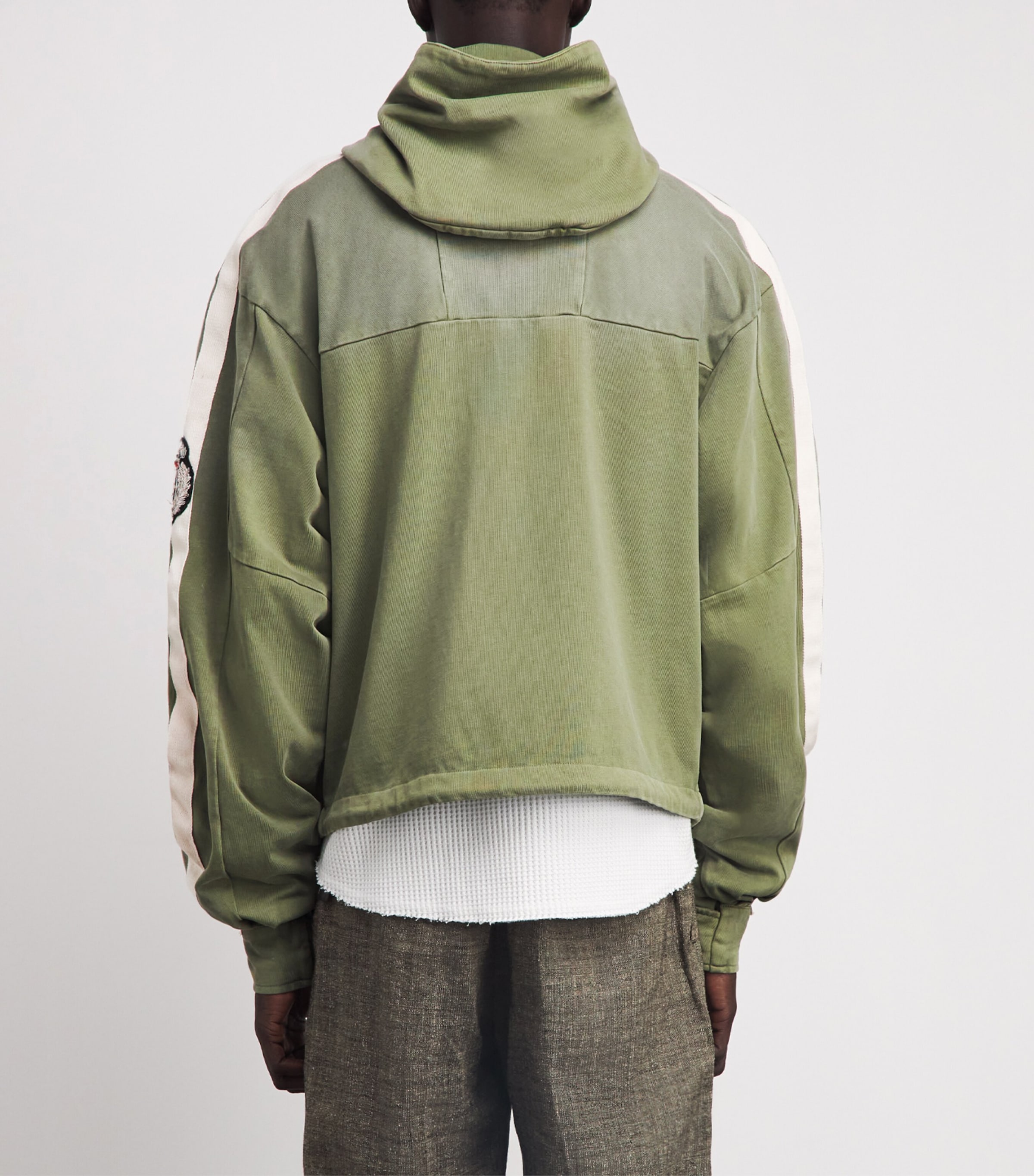 424 Mens Cotton Racing Jacket Sage Grn Image 5
