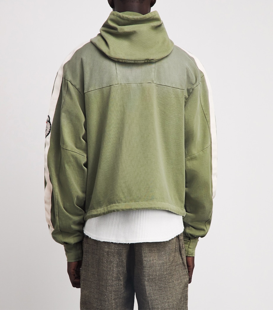 424 Mens Cotton Racing Jacket Sage Grn Image 5