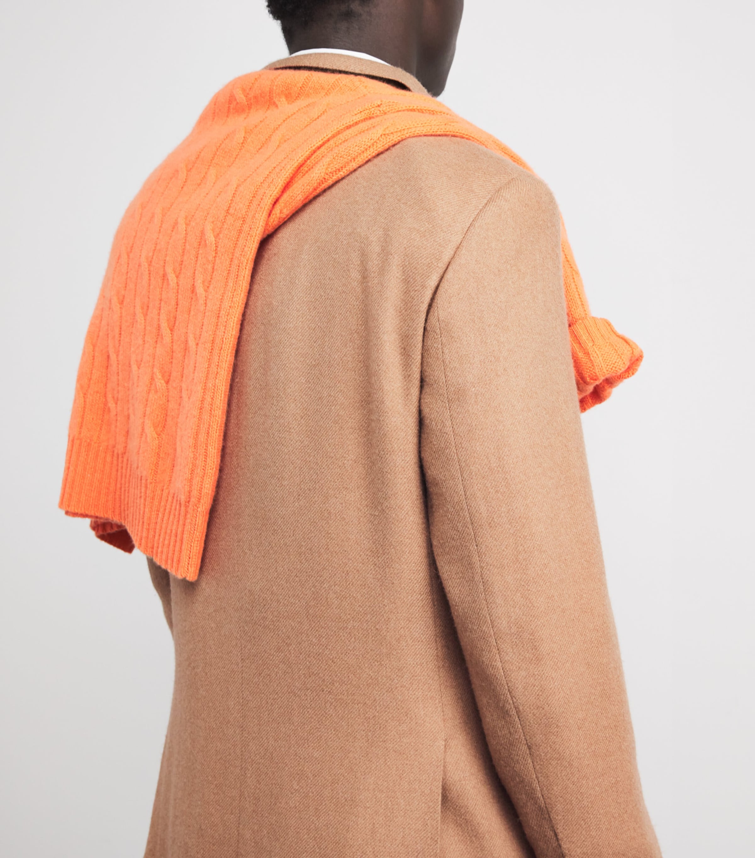 Camel Hair Double-Breasted Blazer CAMEL Image 6