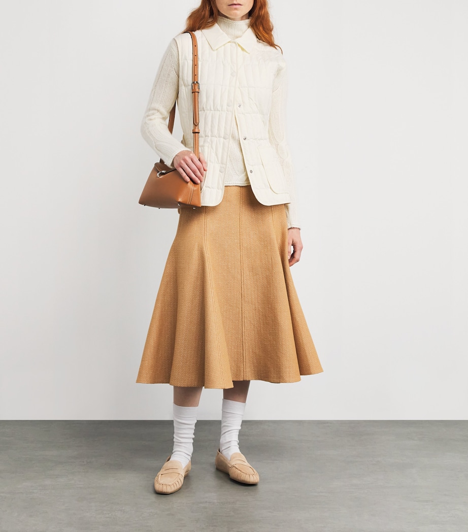 Quilted Helia Gilet CREAM Image 2