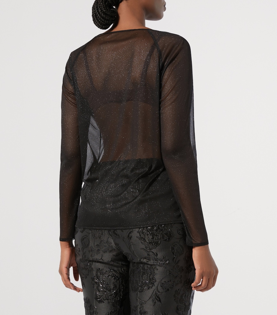 Sheer Giudy Blouse BLACK Image 3