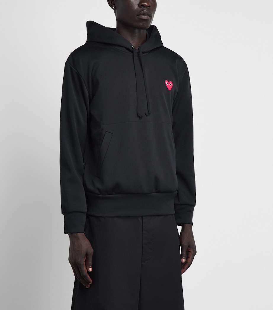Comme Des Garçons Play Mens Heart Hoodie Black Image 4
