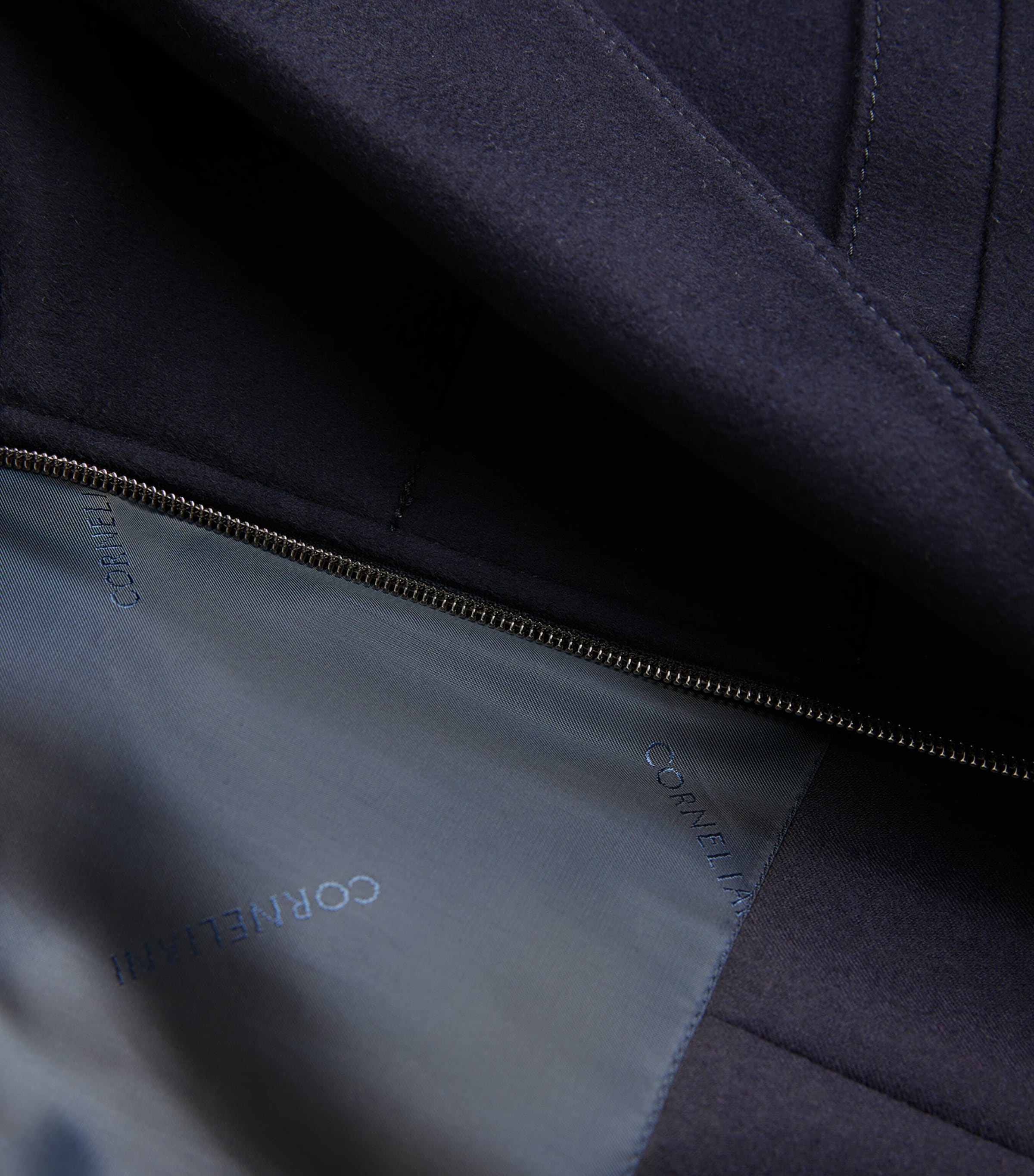 Virgin Wool Overcoat NAVY-002 Image 4