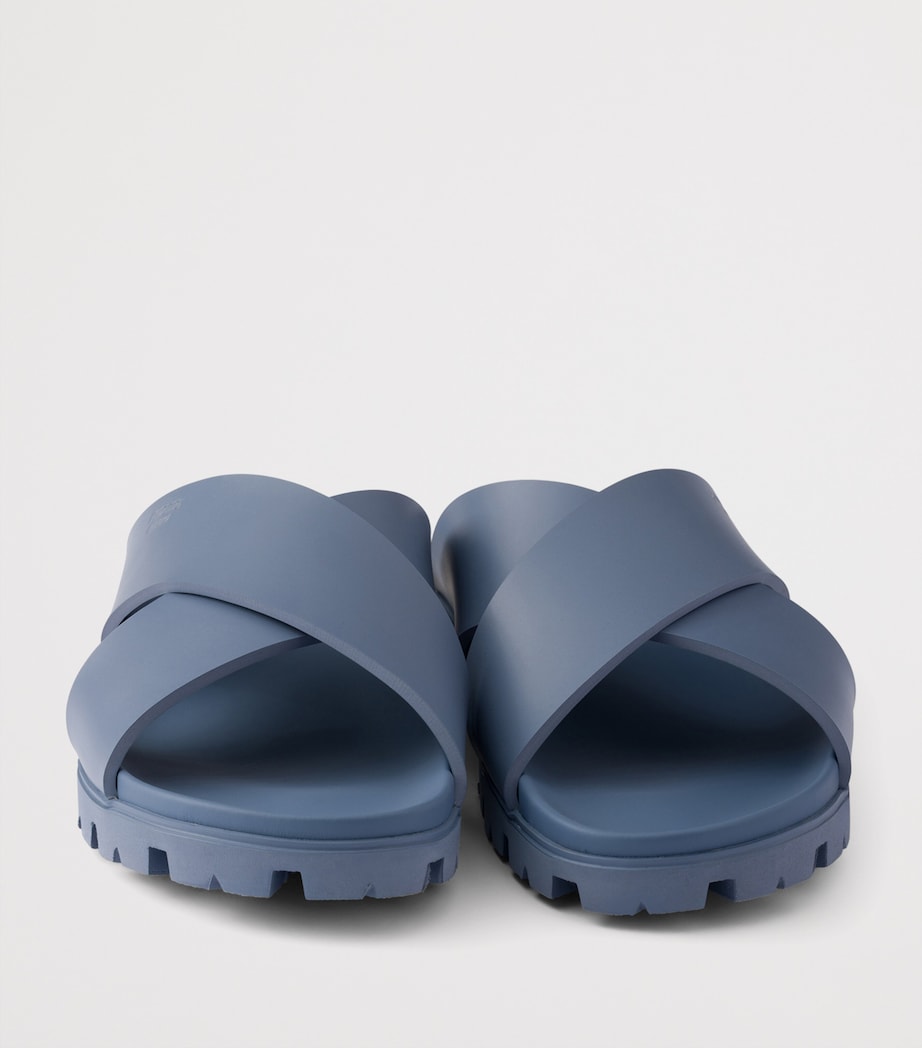Prada Crossover Sandals Blue Image 6