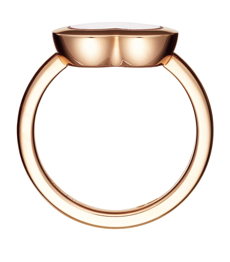 Rose Gold and Diamond Happy Diamonds Icons Ring Image 2