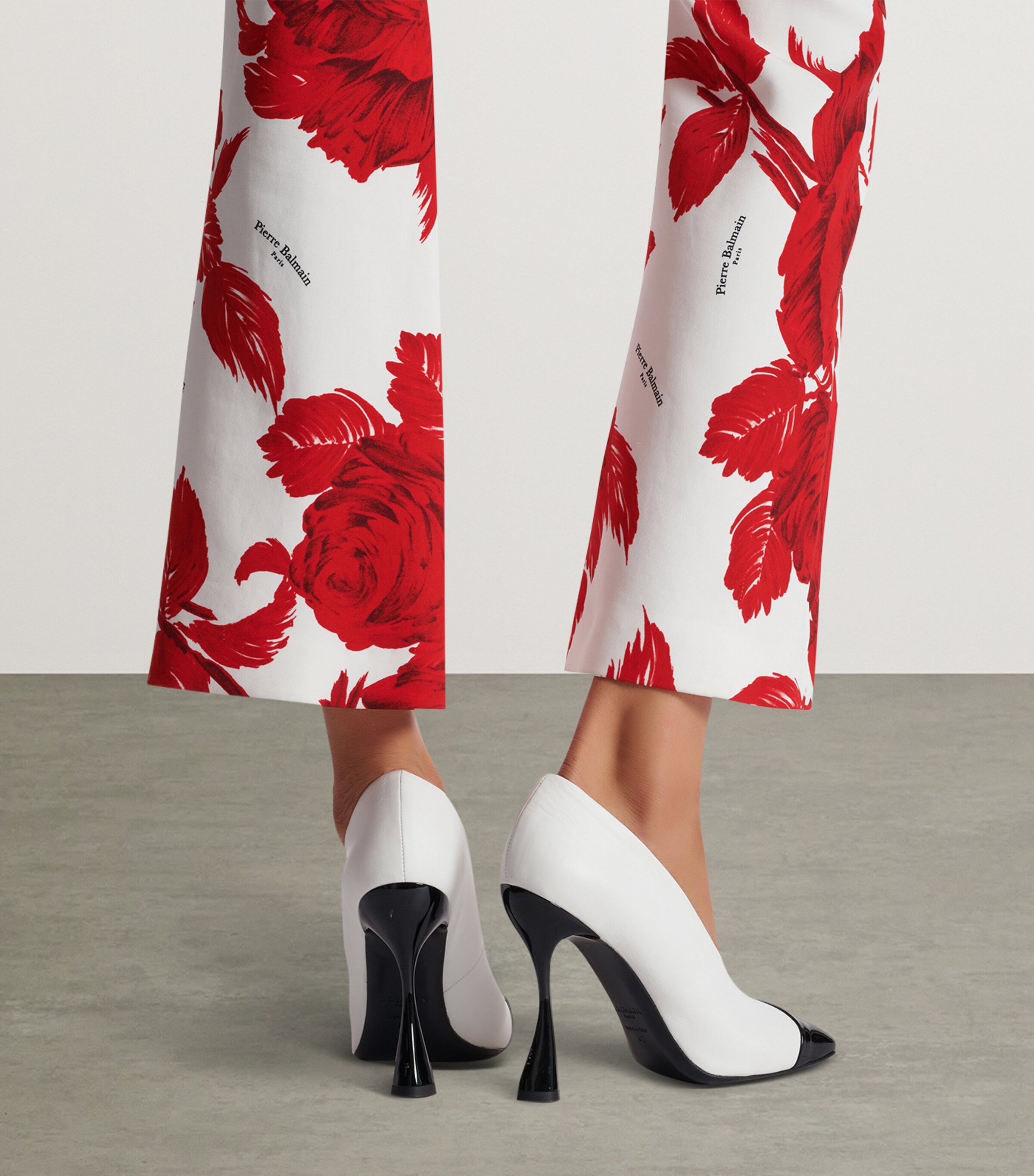 Balmain Patent Leather Two-Tone Eden Pumps 95 | Harrods HK