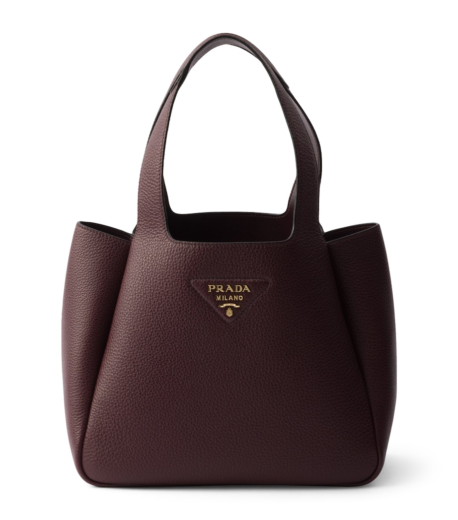 Small Leather Tote Bag F04Q5 Image 1