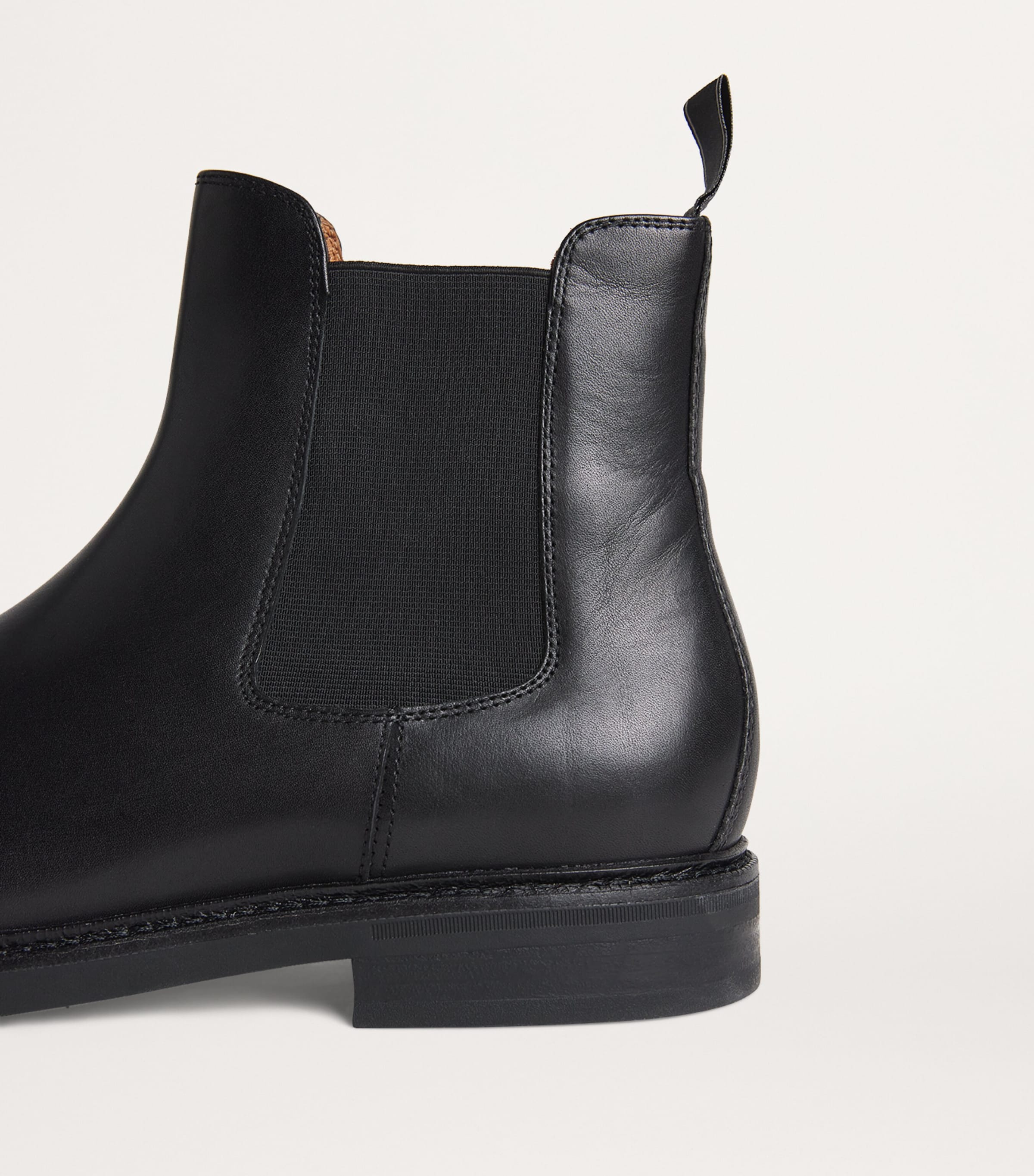 Polo Ralph Lauren Leather Asher Chelsea Boots Black Image 6