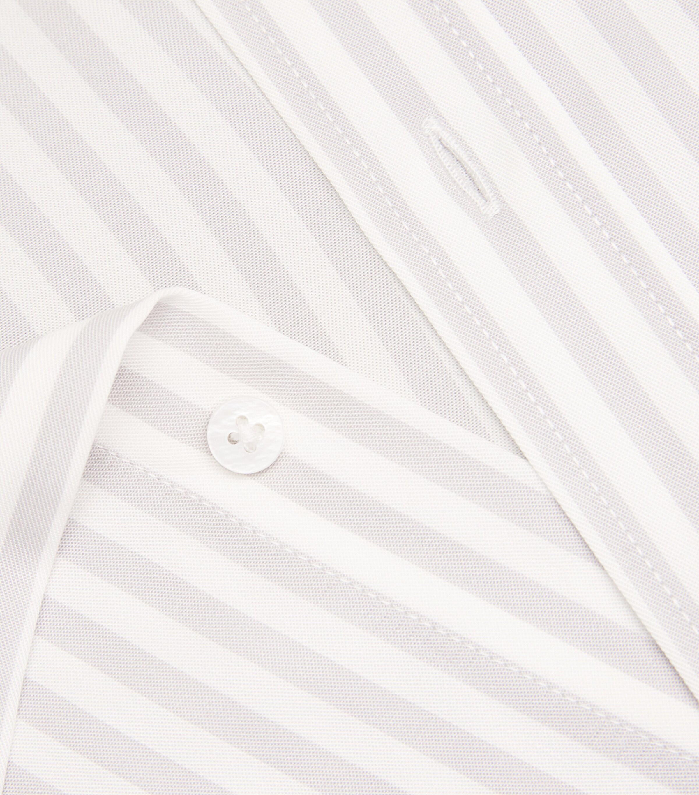 With Nothing Underneath Womens Tencel The Boyfriend Shirt Silver Stripe Image 5