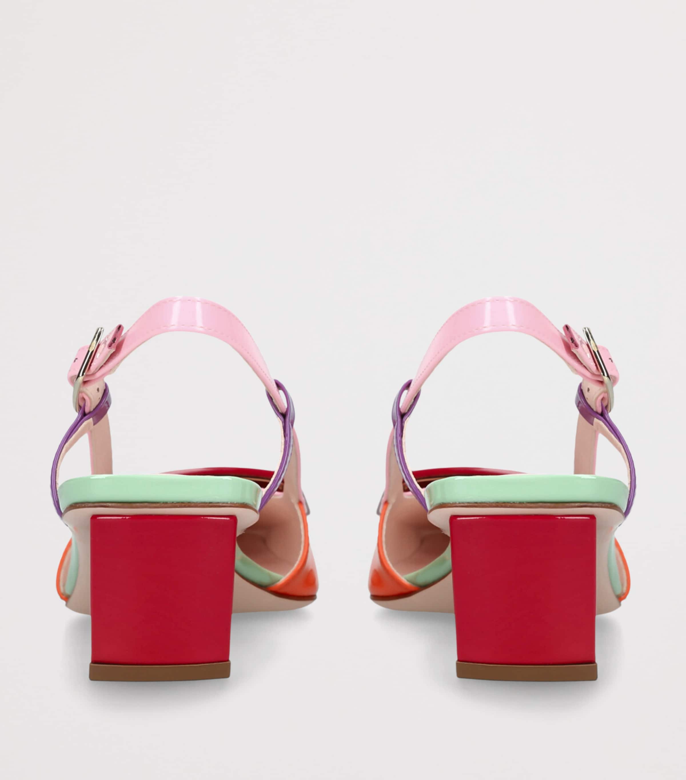Roger Vivier Patent Leather Belle Vivier Slingback Pumps 45 Mult/other Image 2