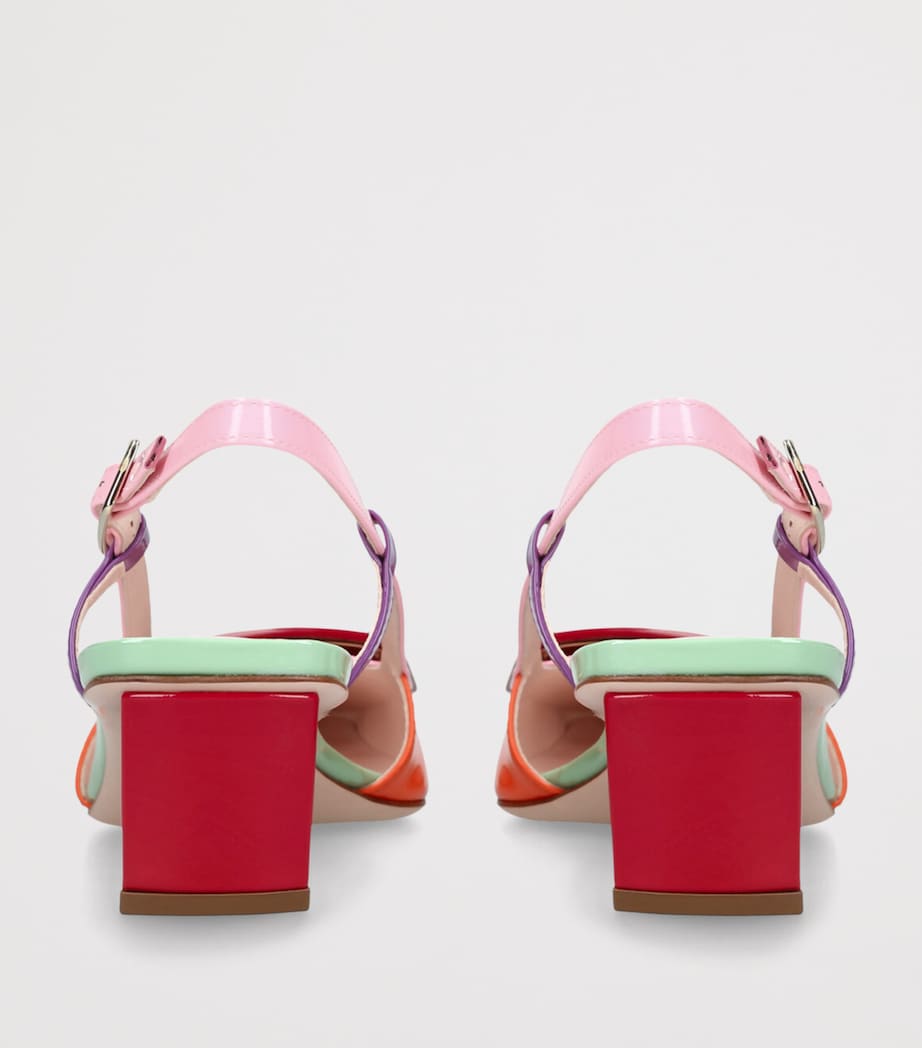 Roger Vivier Patent Leather Belle Vivier Slingback Pumps 45 Mult/other Image 2