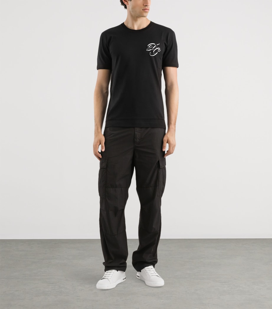 Cotton Logo T-Shirt N0000-BLACK Image 2
