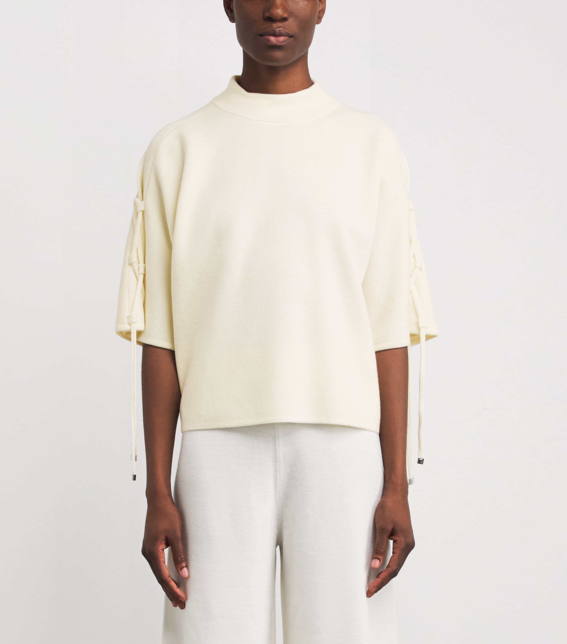 Virgin Wool Funnel-Neck Sweater SILK Image 3