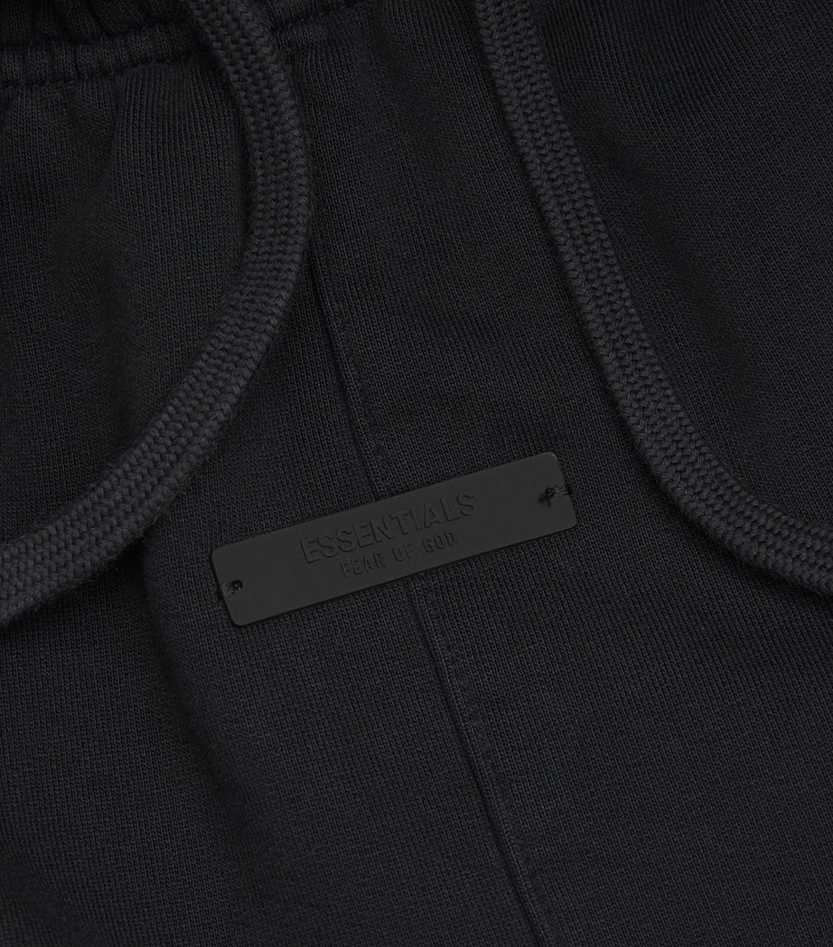 FEAR OF GOD ESSENTIALS Mens Cotton-Blend Logo Sweatpants Black Image 5