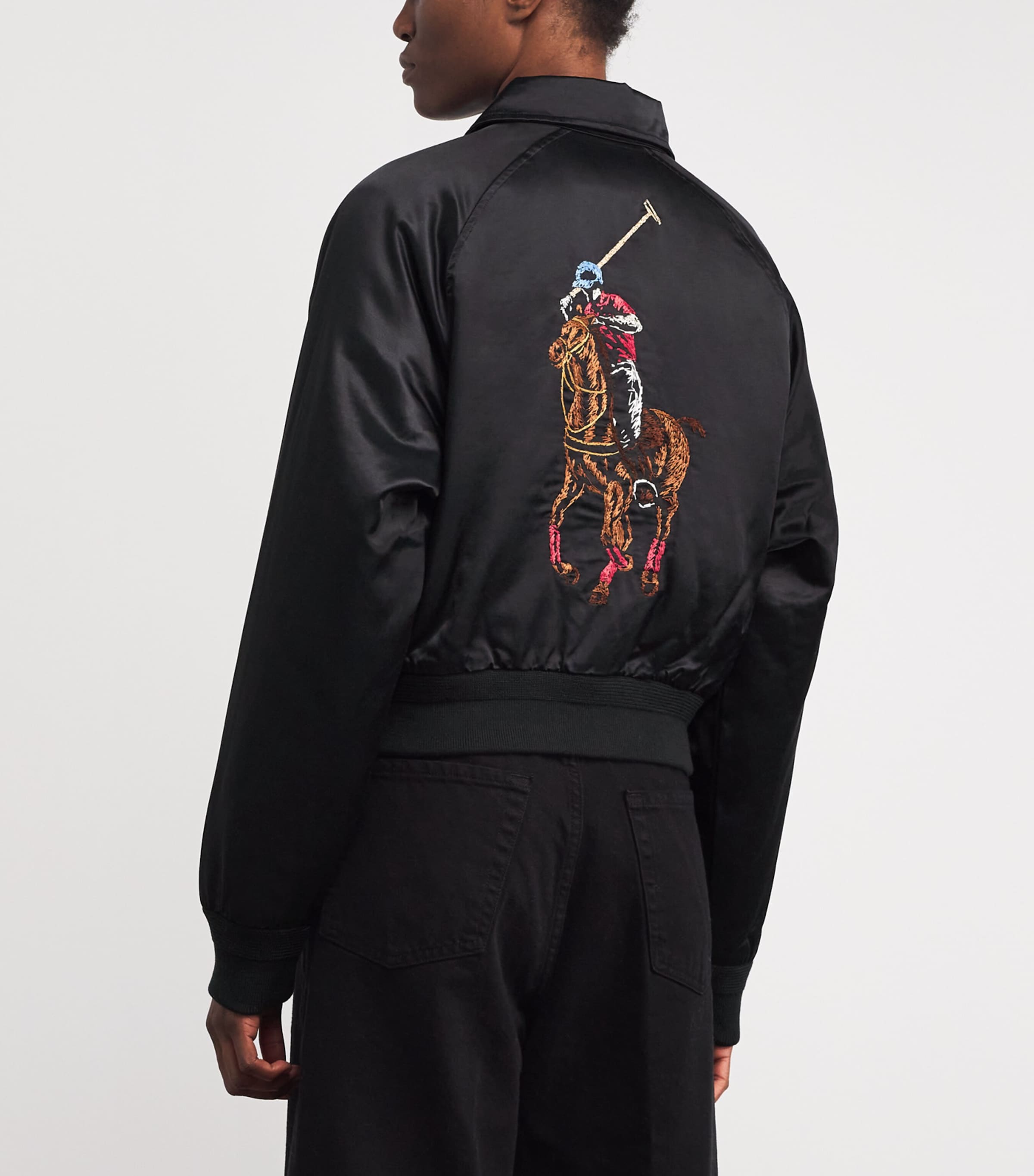 Collared Bomber Jacket POLO BLACK Image 4