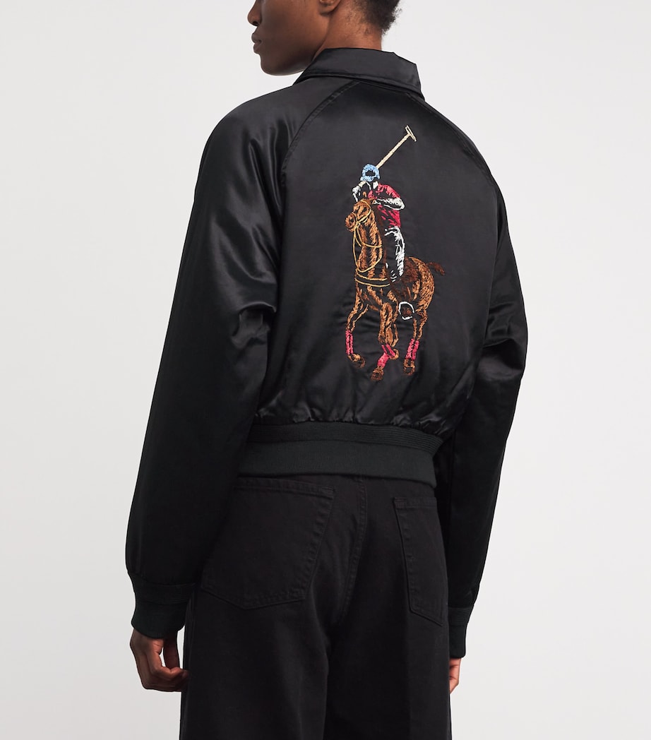 Collared Bomber Jacket POLO BLACK Image 4
