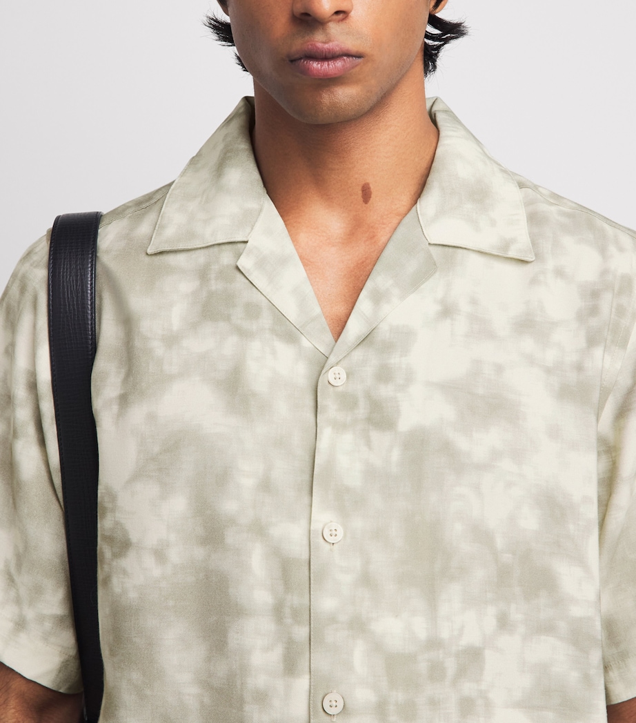 NN.07 Mens Tie Dye Julio Shirt Green Print Image 3