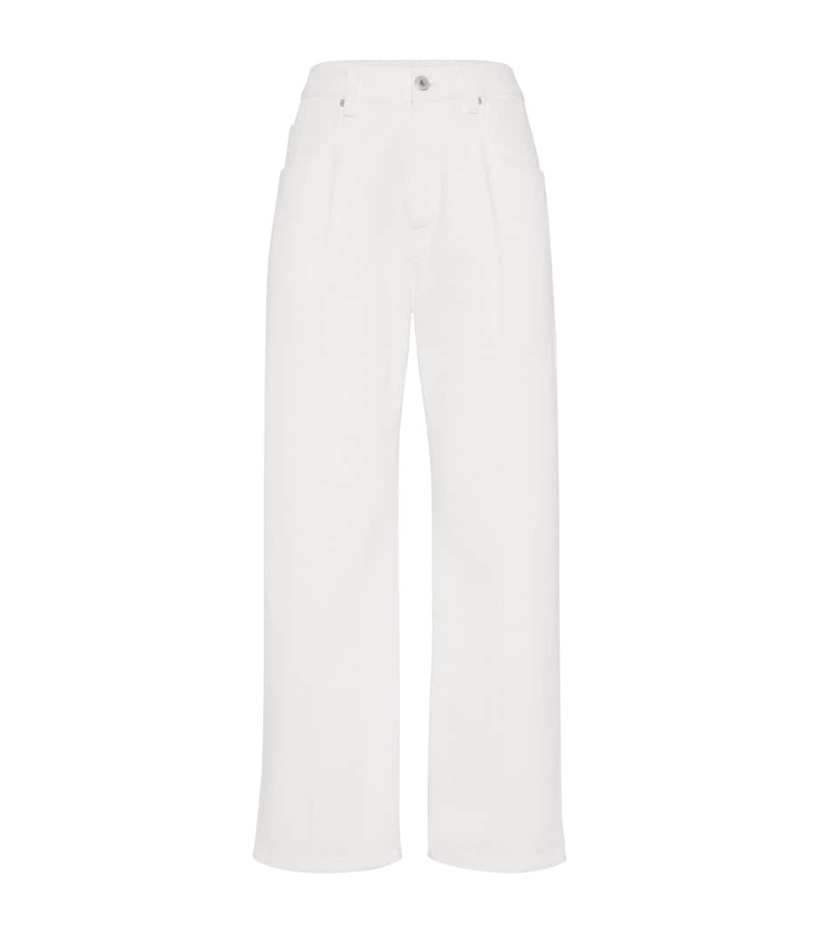 Denim Monili-Detail Trousers C600 Image 1