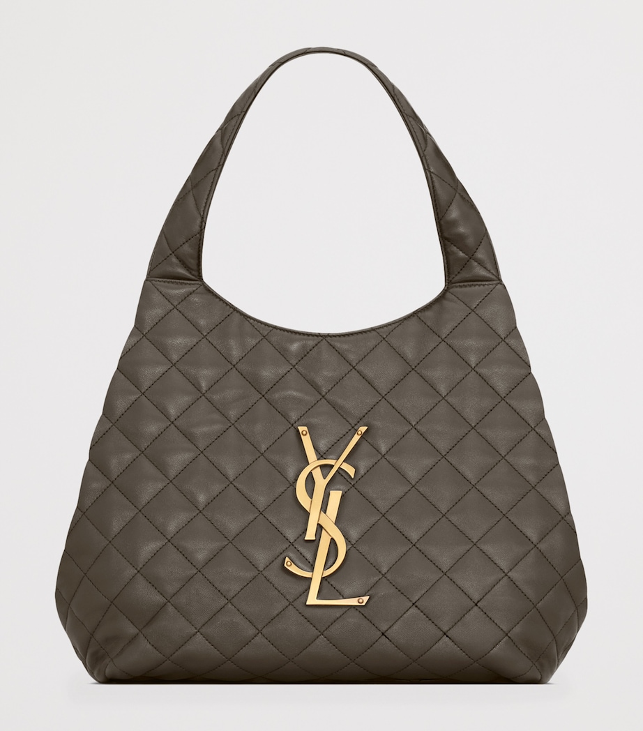 Saint Laurent Womens Medium Icare Quilted Tote Bag Image 4