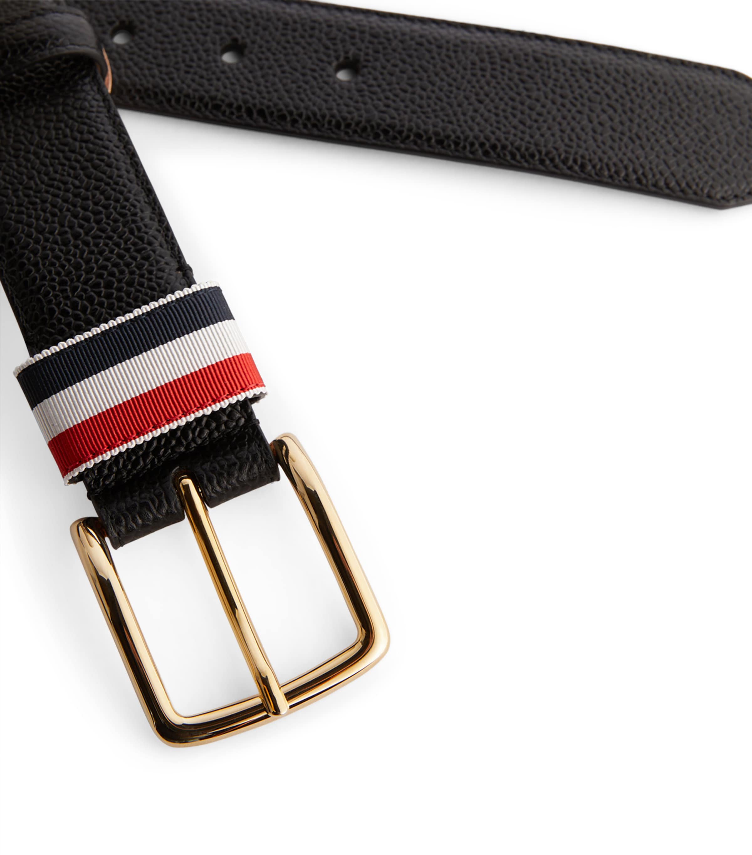 Thom Browne Leather Tricolour Belt Black Image 6