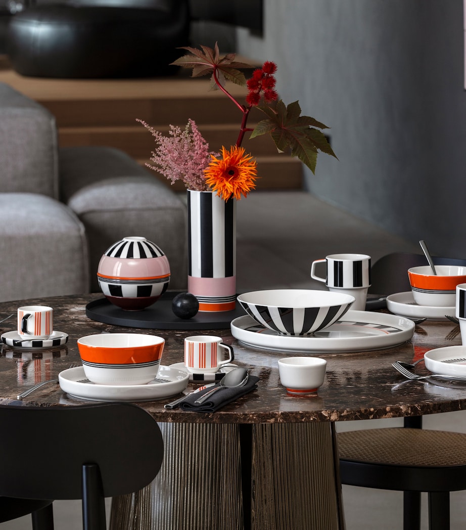 Porcelain Memphis Dinner Plate (24cm) WHITE Image 5