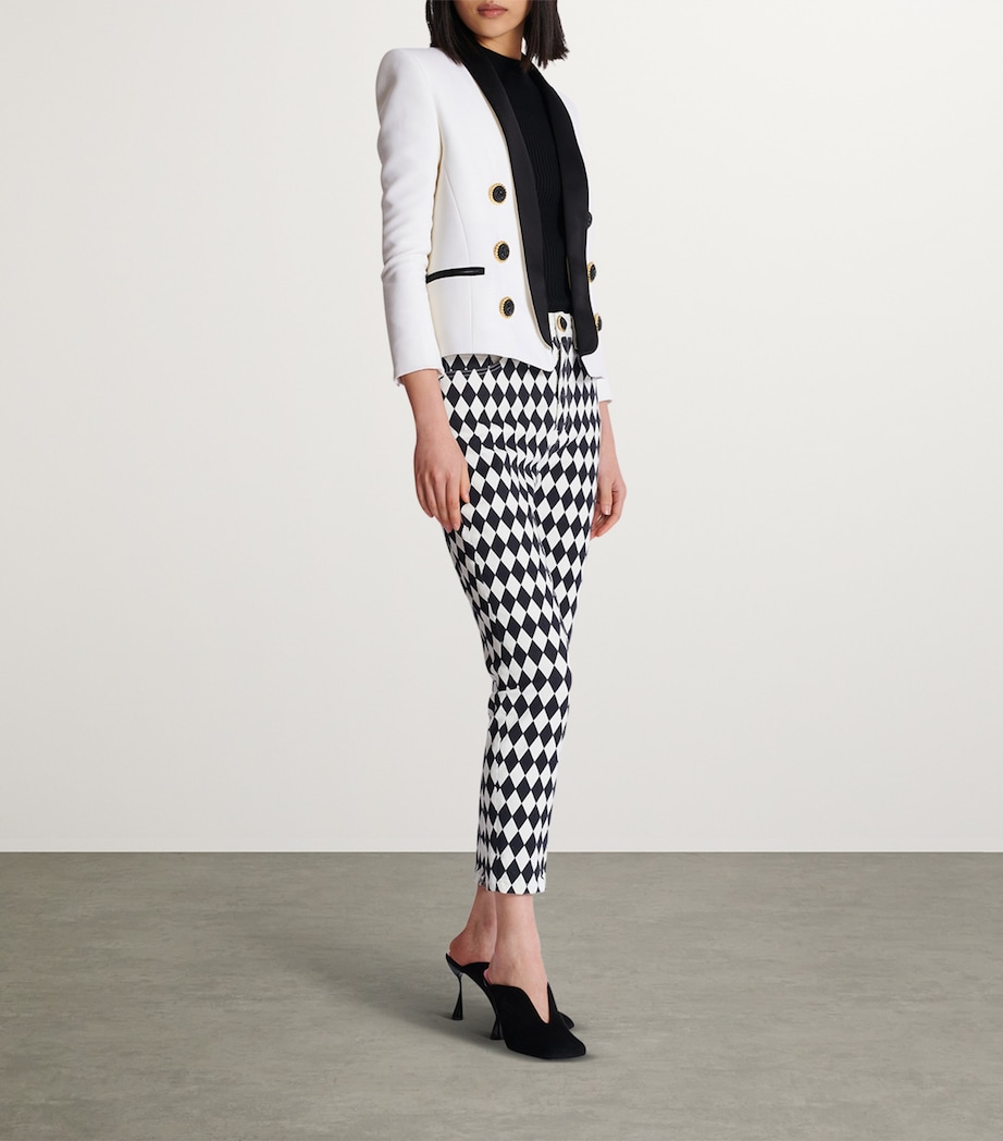 Wool Cropped Blazer GAB BLANC/NOIR Image 2