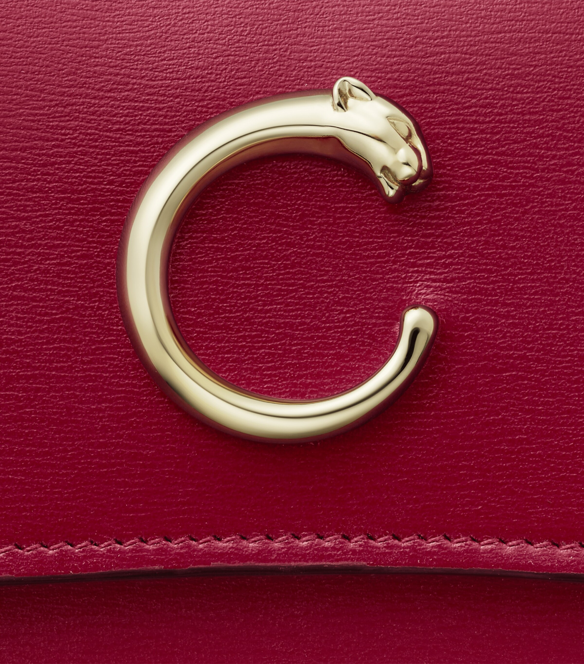 Cartier Calfskin Panthère de Cartier Wallet Red Image 5