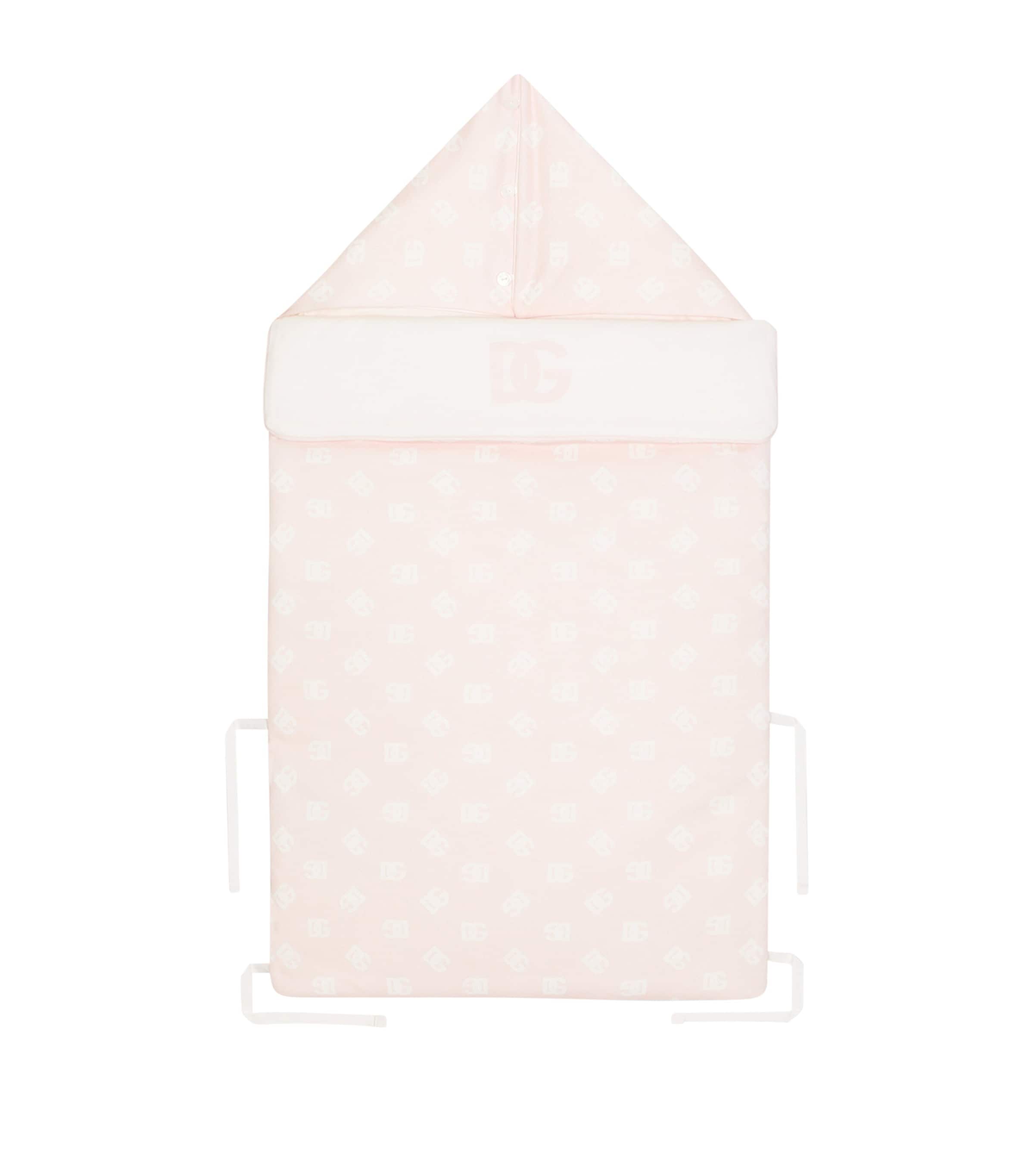 Dolce & Gabbana Kids Cotton Logo Nest | Baby Bedding | Sleeping Bags | Sleeping Pods | Blankets | Designers | Dolce & Gabbana