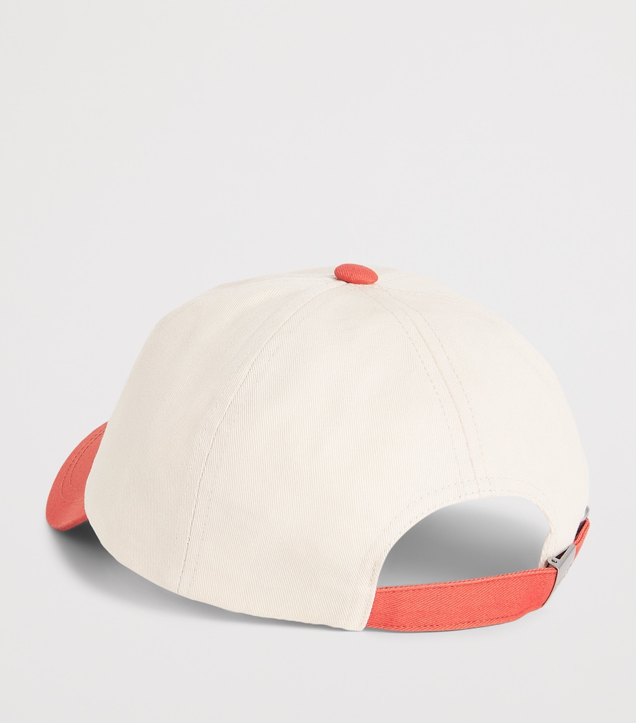 NN.07 Cotton Logo Baseball Cap Sienna Heat Image 3