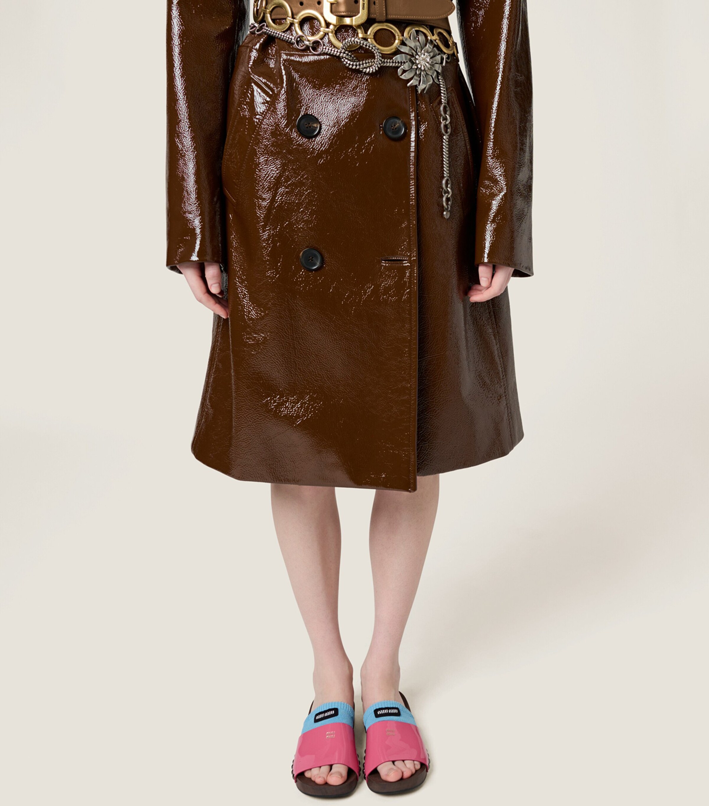 Miu Miu Patent Leather Clogs Image 4