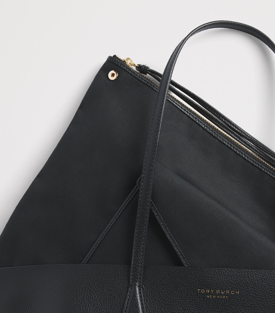 Tory Burch Leather Perry Tote Bag Black Image 6