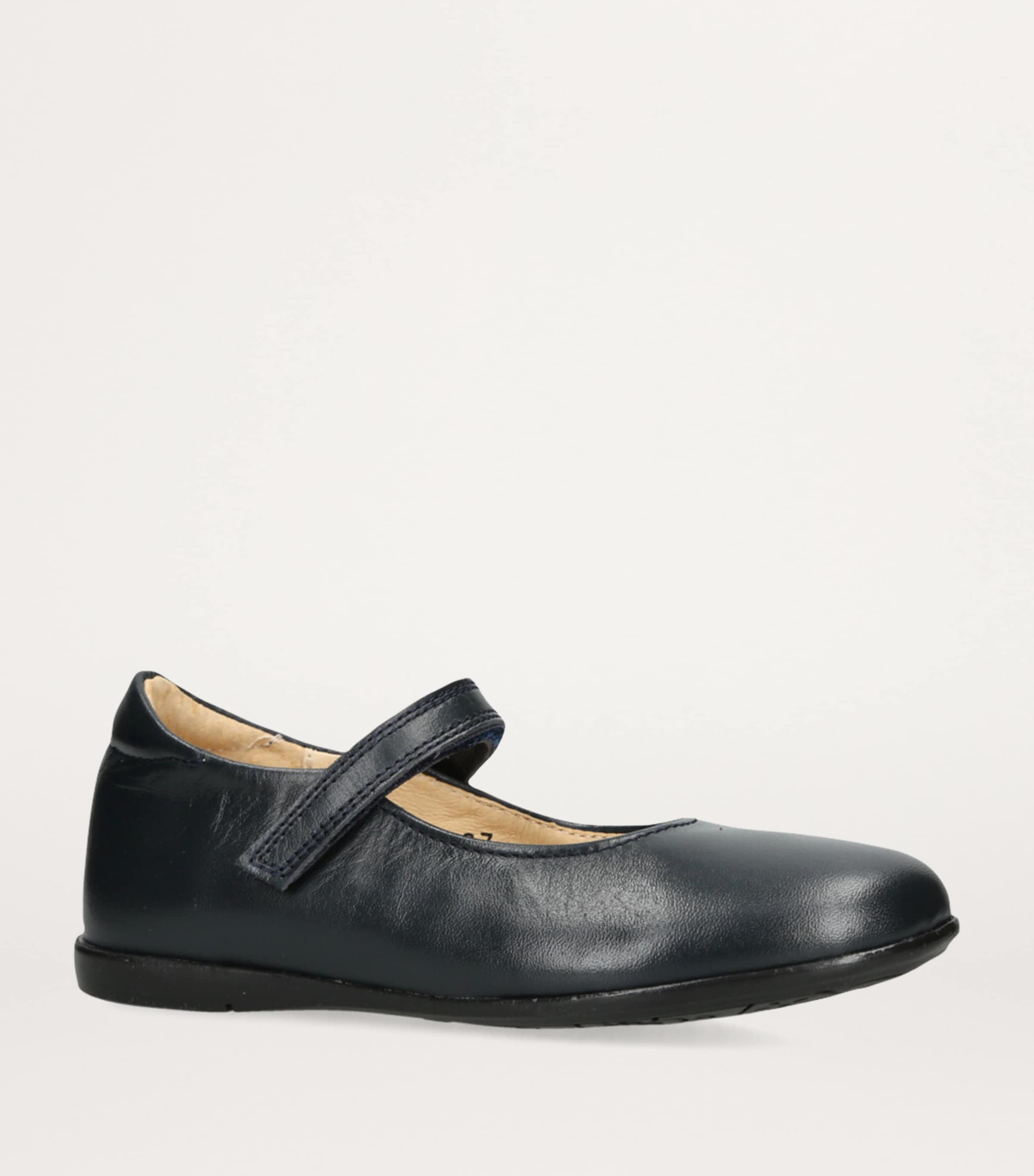 papouelli Leather Maddie Mary Janes Navy Image 3