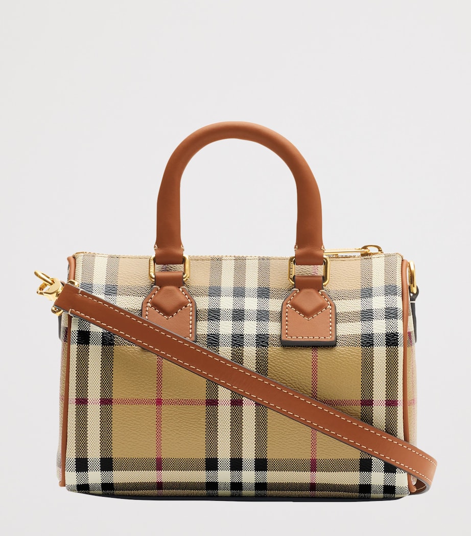 Mini Check Bowling Bag VNTG CHK/BRIAR BROWN Image 5
