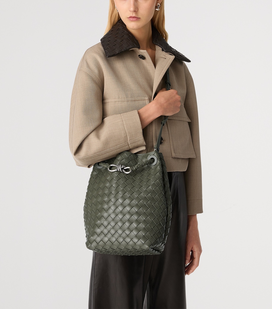 Small Leather Andiamo Bucket Bag 3297 Image 5