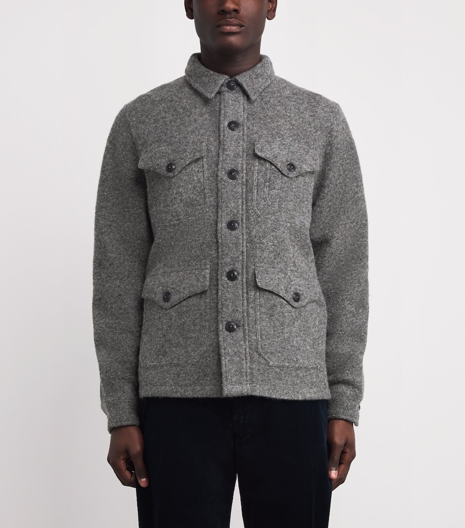 Wool Overshirt GREY Image 3