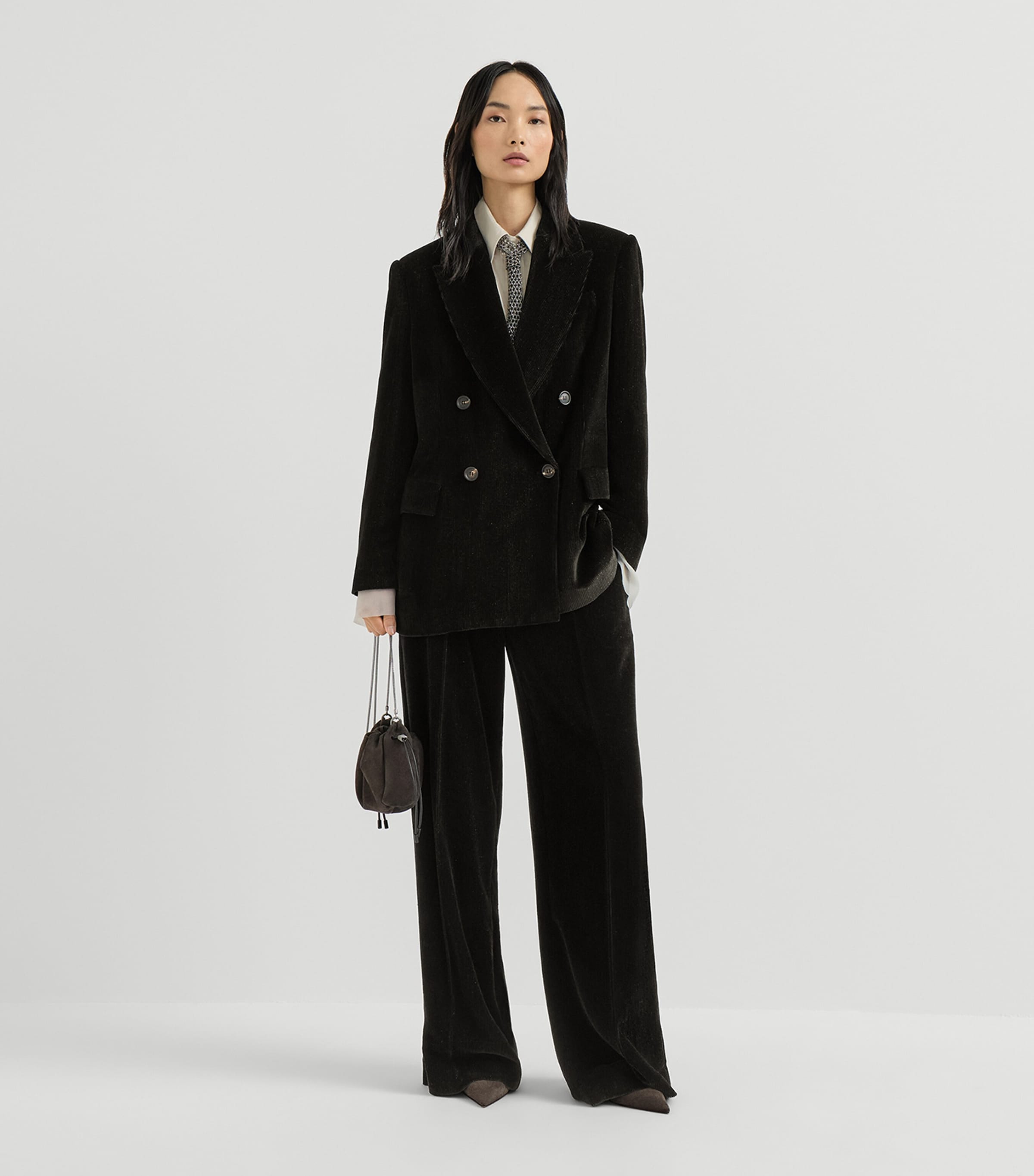 Brunello Cucinelli Womens Corduroy Sparkling Trousers Image 5