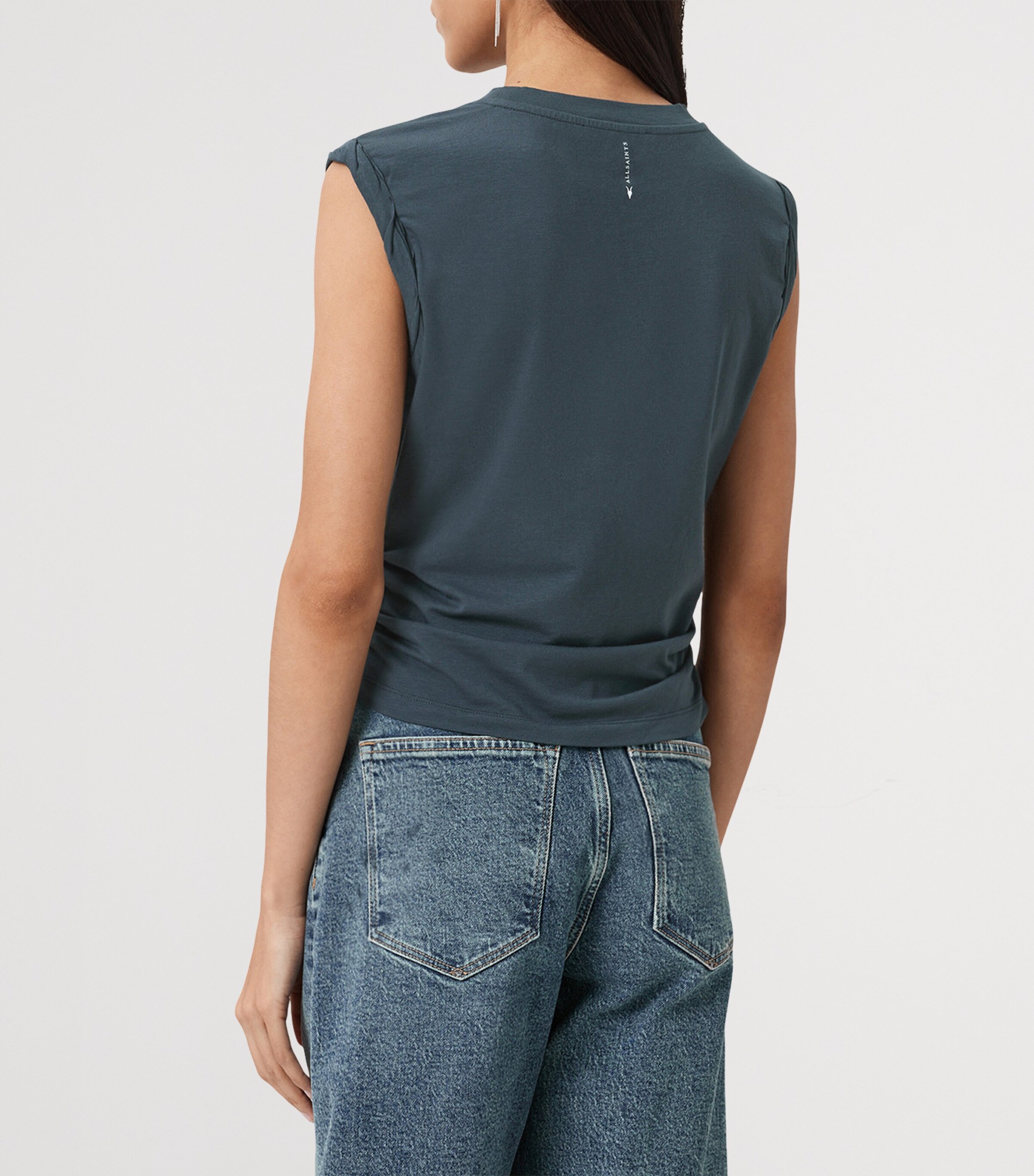 Ruched West Tank Top DARK SLATE BLUE Image 6