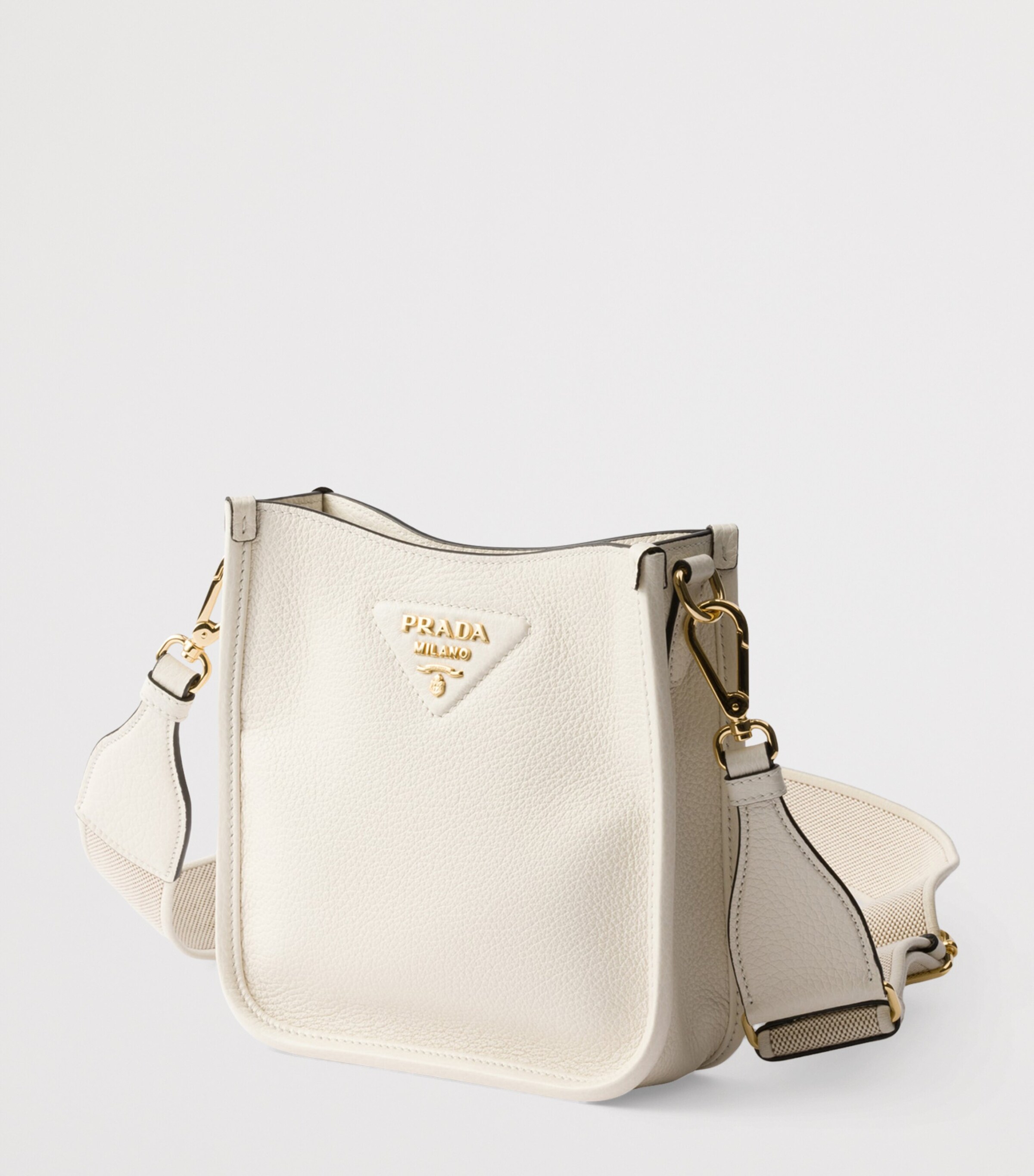 Prada White Mini Leather Shoulder Bag | Harrods UK
