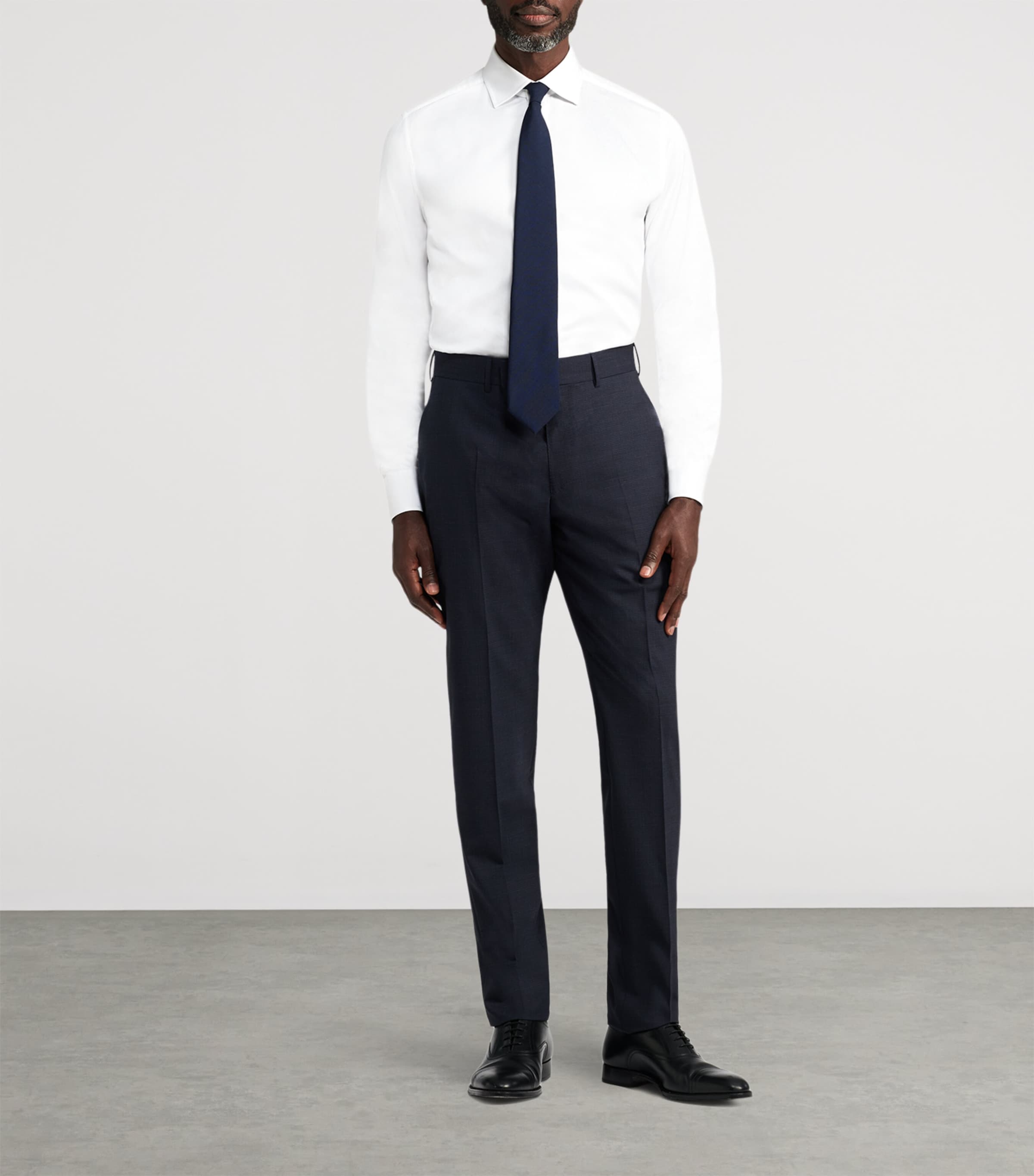 Sea Island Cotton Formal Shirt 100WHITE Image 2