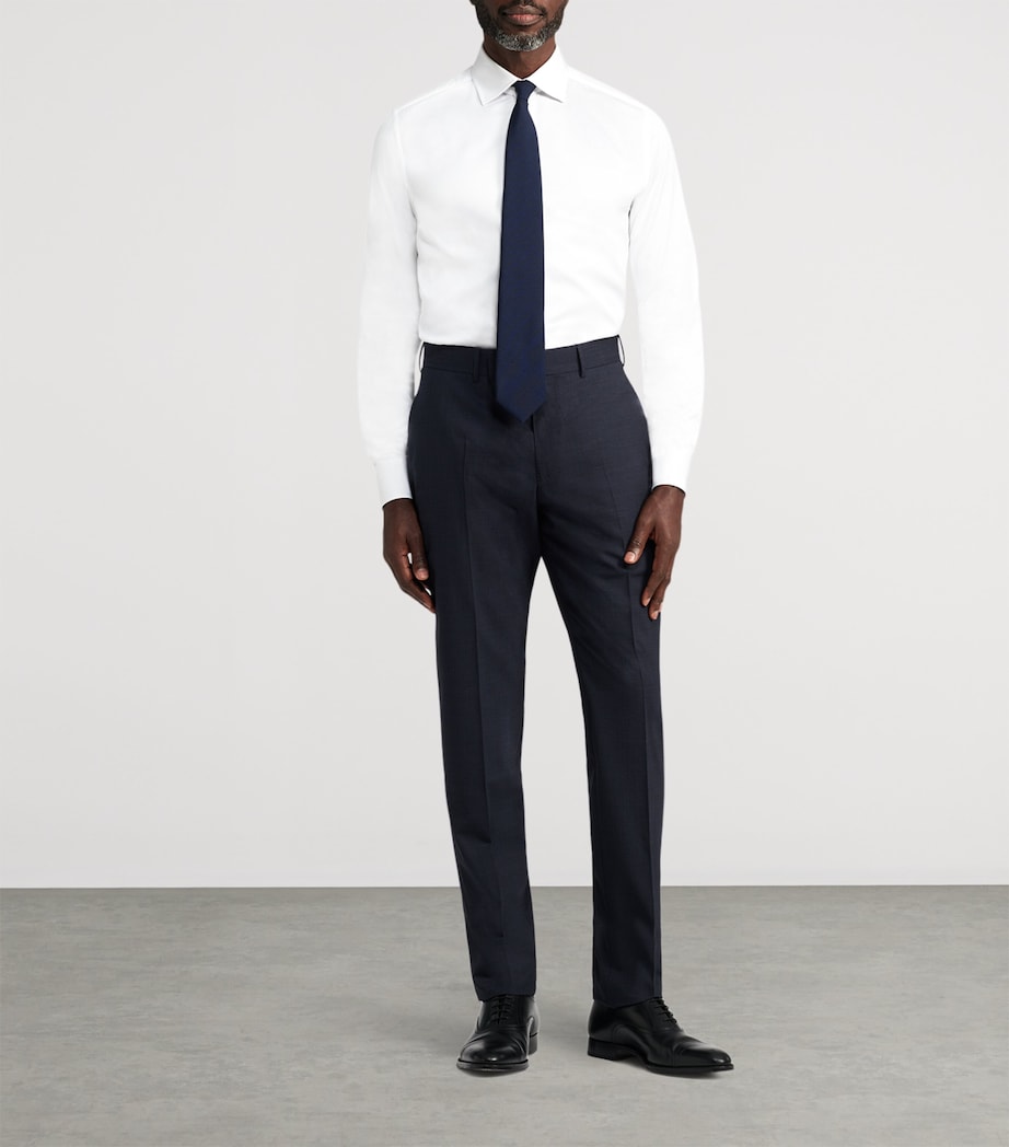 Sea Island Cotton Formal Shirt 100WHITE Image 2