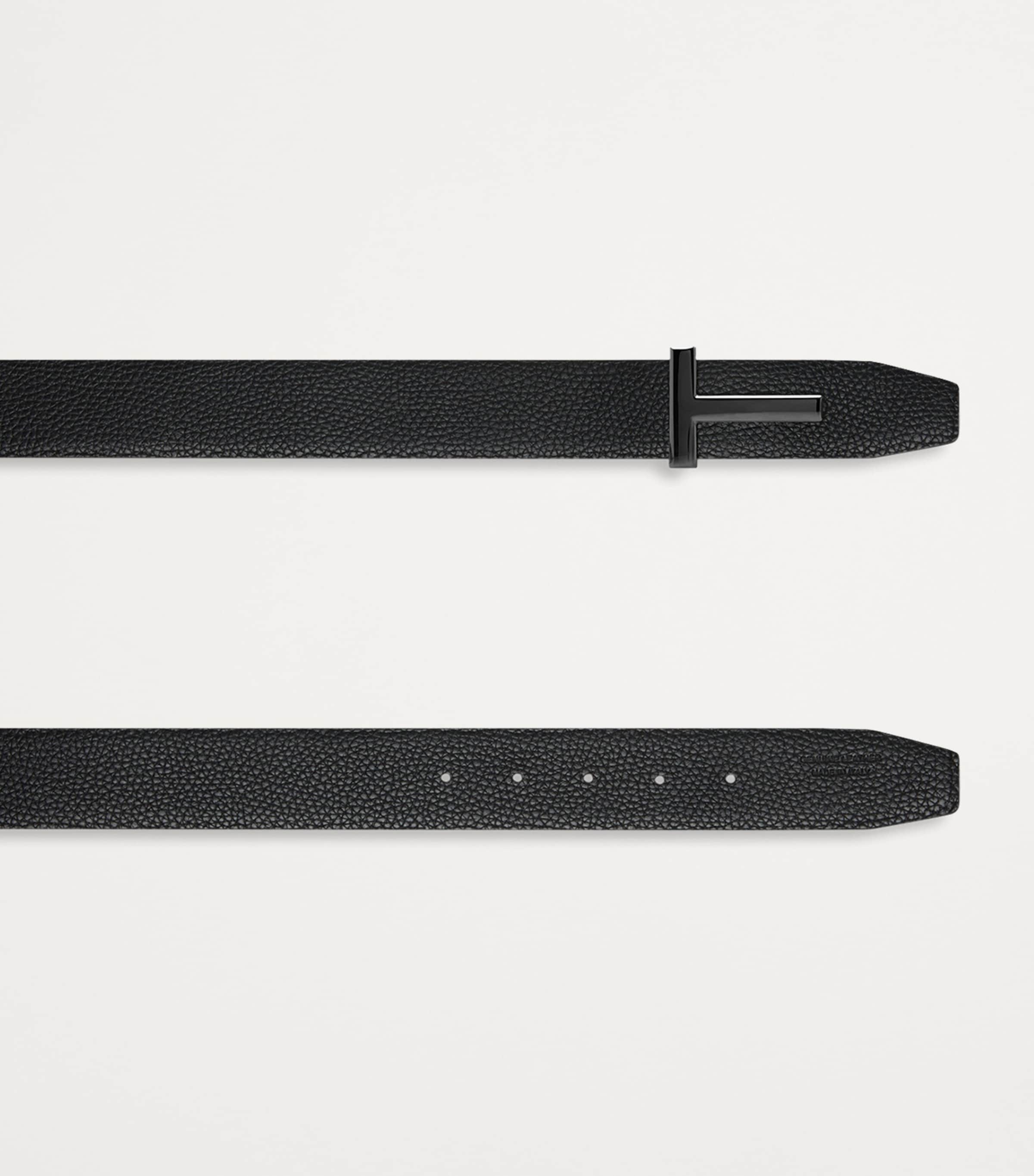 アクセサリーその他 TOM FORD T ICON REVERSIBLE BELT T Icon reversible leather belt in blue - Tom Ford | Mytheresa