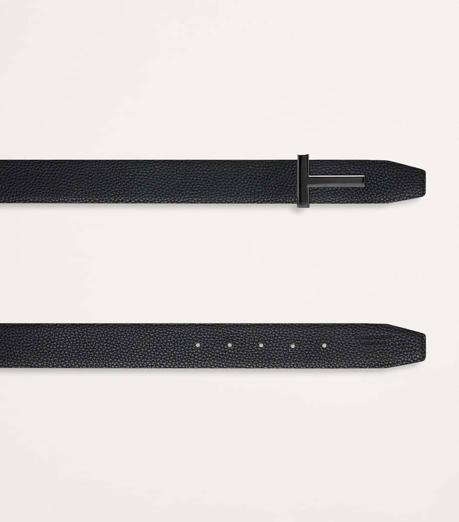 Leather Reversible T Icon Belt 1N001 Image 2