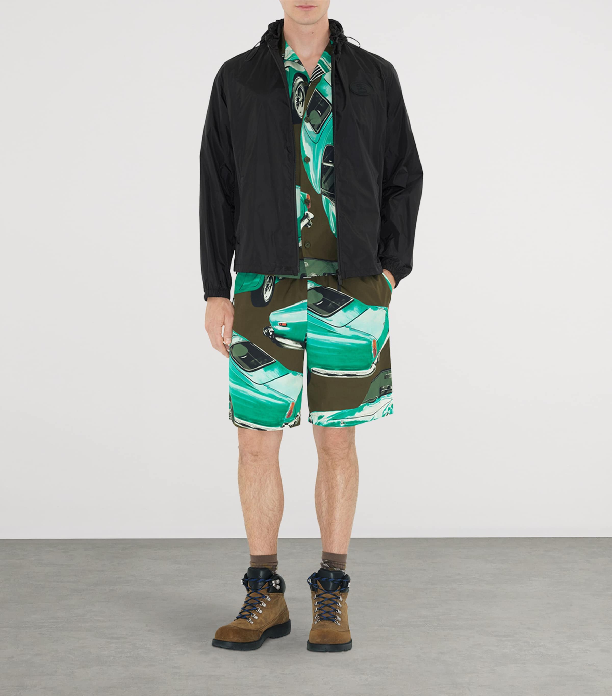 Burberry Mens Knight Stamp Jacket Black Image 2