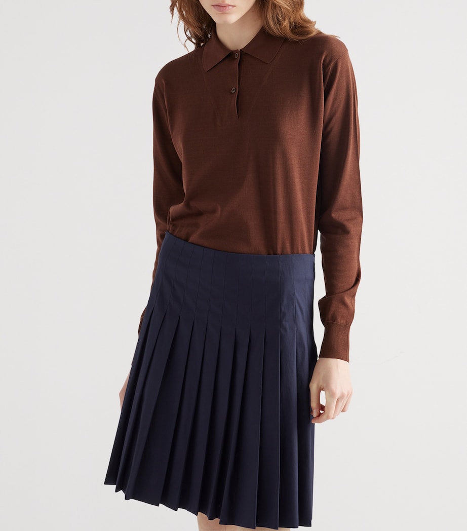 Cotton Polo Sweatshirt F0324 Image 3